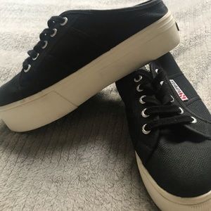 Black Superga COTW Platform Sneaker
